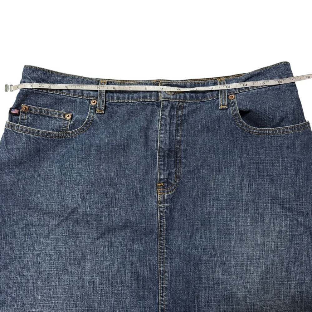 Ralph Lauren Polo Jeans (EUC) Vintage Denim Skirt, Size 12 - Picture 2 of 13